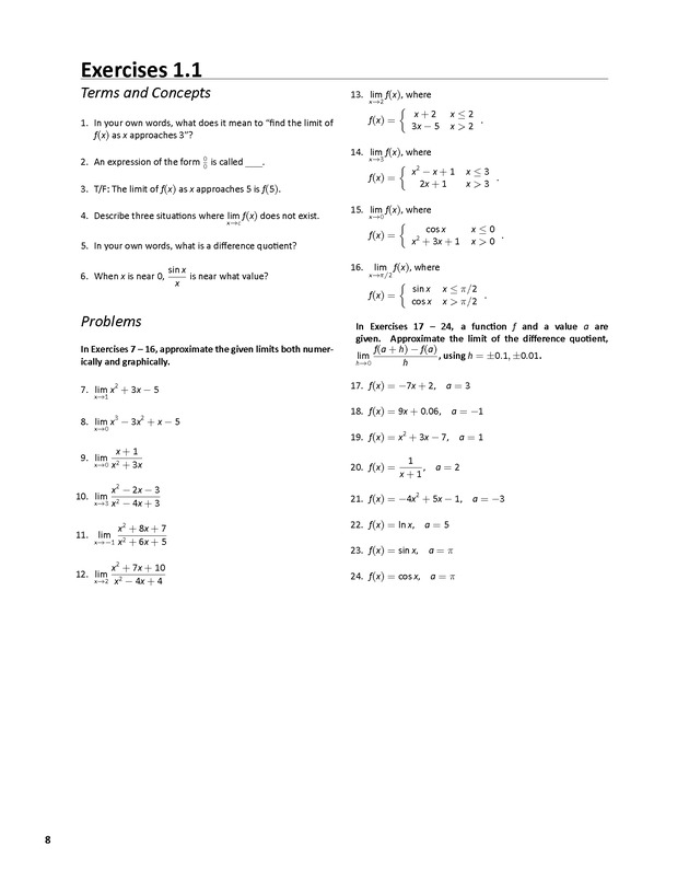 APEX Calculus - Page 8